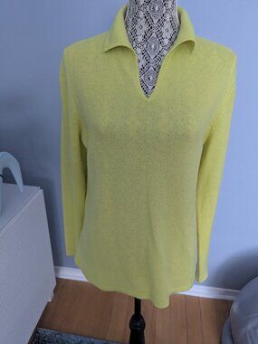 Peck & Peck 2-ply 100% cashmire long sleeve sweater